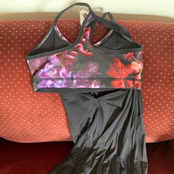 Lululemon Tank Top Black Floral 4 - Picture 10 of 11